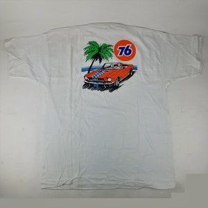 Vintage XL Extra Large Single Stitch T-Shirt 76 Oil Ford Mustang Convertible